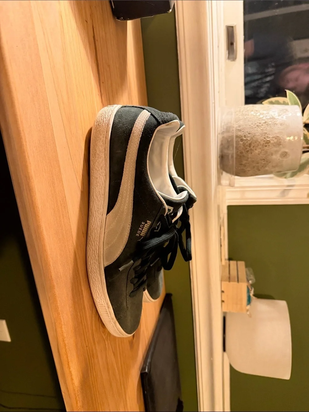 Puma Men's Suedes in Dark Green